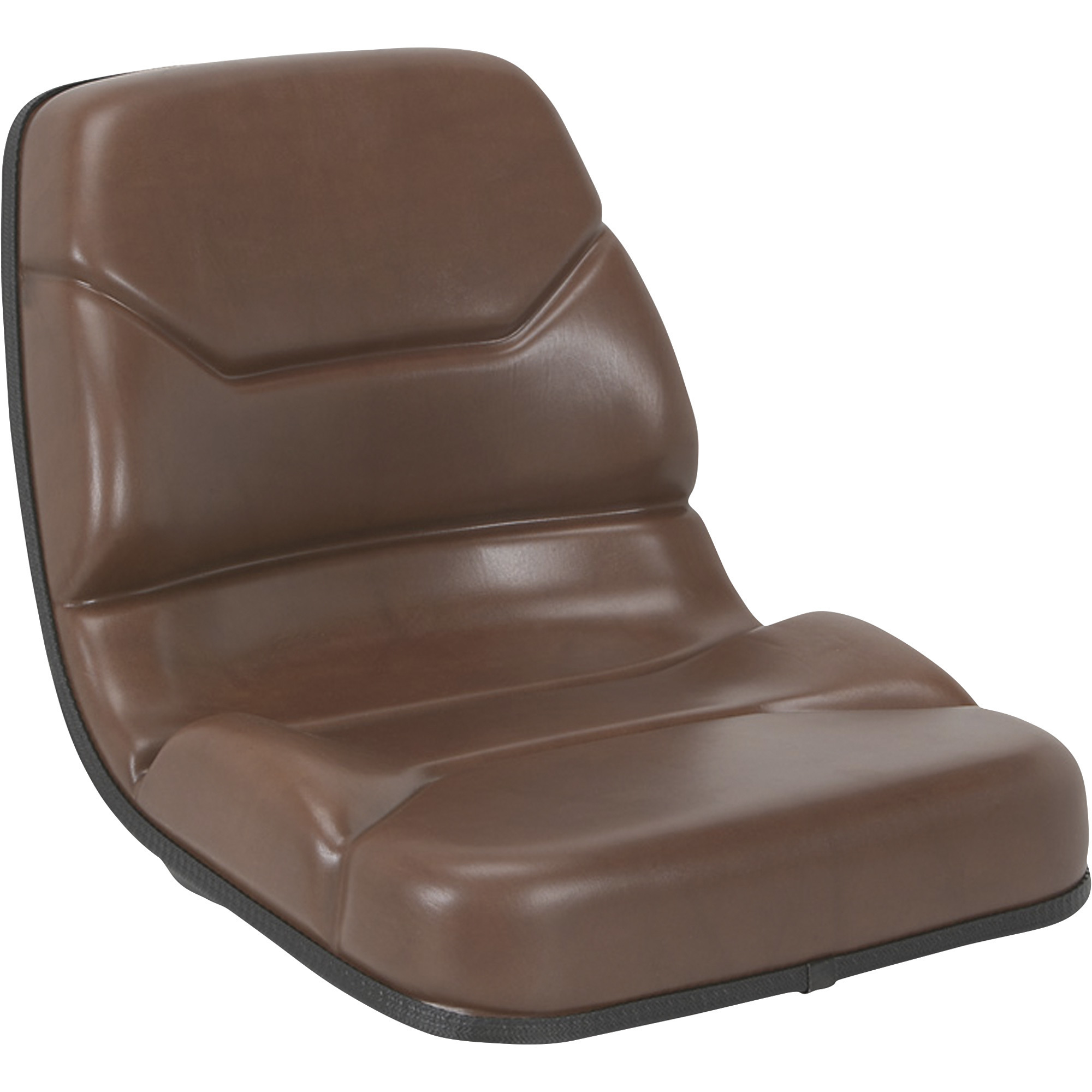 Black Talon Molded Contour Highback Tractor Seat, Brown, Model# 450010BRO3N